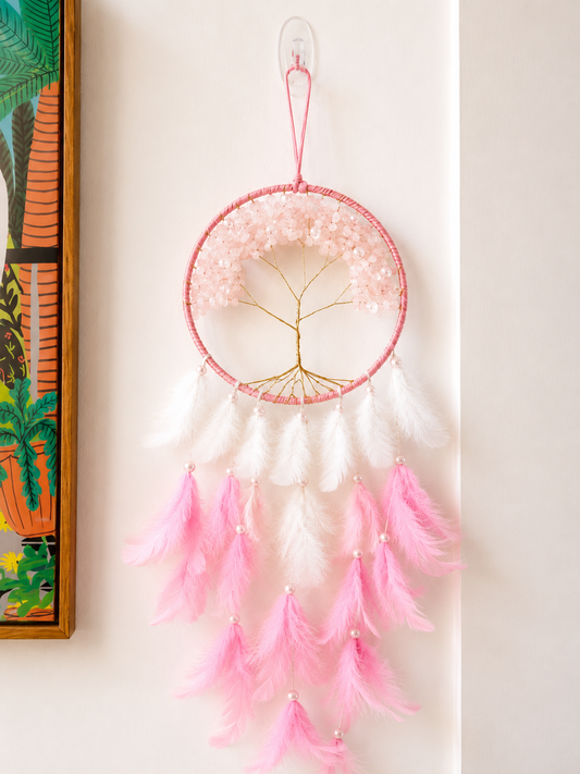 Pink tree of life Dreamcatcher