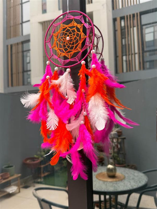 Pink Orange Dreamcatcher