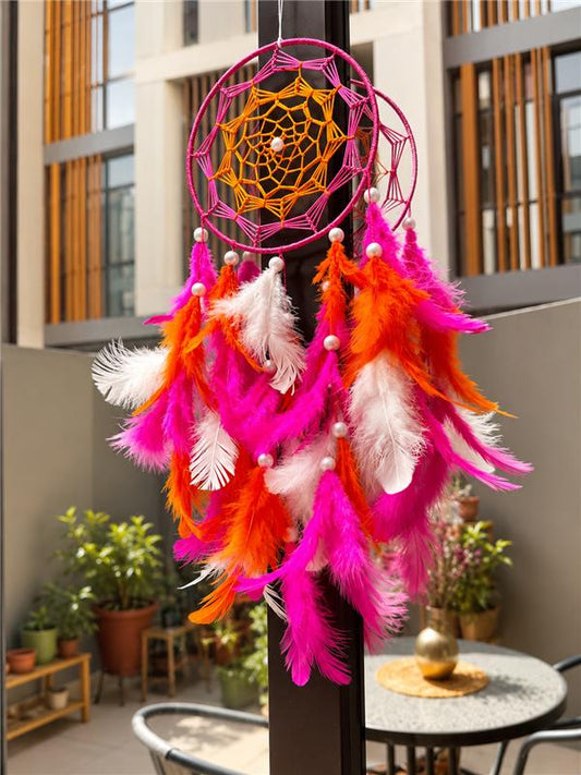 Pink Orange Dreamcatcher