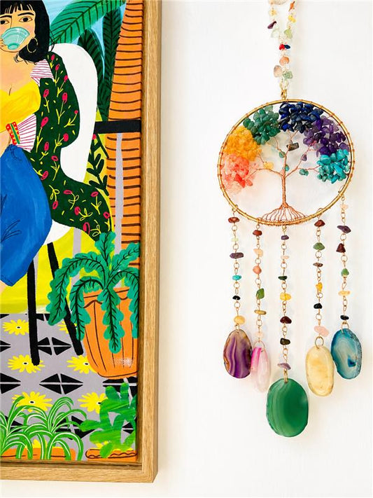 7 Chakra small tree of life Dreamcatcher